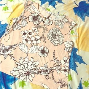 Calvin Klein baby pink floral shirt